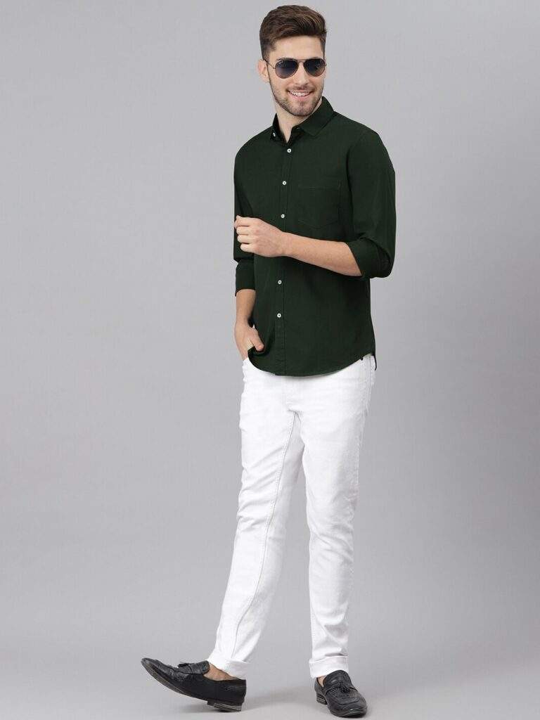 Dark Green Shirt Matching Pant