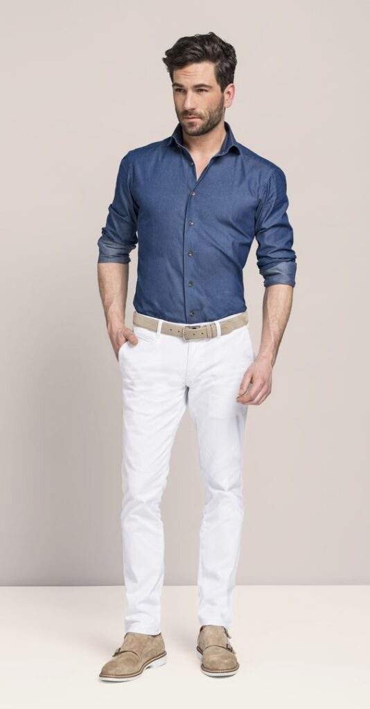White Pant Matching Shirt
